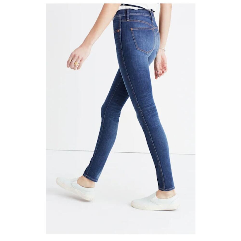 Madewell Womens Size 31 9" High Riser Skinny Skinny Denim Blue Jeans - Picture 2 of 12